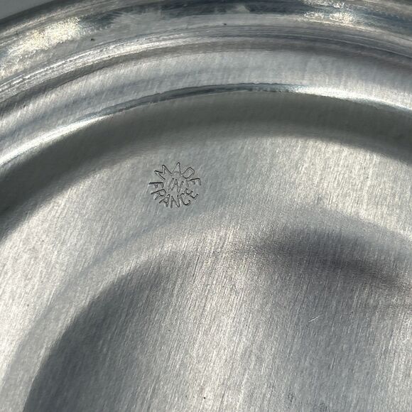 Rare PERRIER JOUET CHAMPAGNE Metal Ice Bucket Knob & Ring Handles France Vintage - Picture 6 of 7